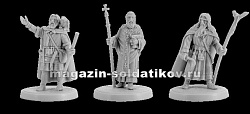 Сборная миниатюра из смолы Священники, 3 фигуры, 28 мм, V&V miniatures