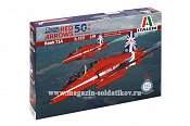 Сборная модель из пластика ИТ Самолет Hawk T1A ''Red Arrows 50 display seasons'' (1/48) Italeri - фото