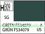 Краска художественная 10 мл. зеленая FS34079, полуглянцевая, Mr. Hobby. Краски, химия, инструменты - фото