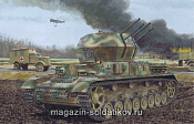 Сборная модель из пластика Д ЗСУ Flakpanzer IV Ausf G «Wirbelwind» (1/35) Dragon - фото