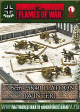 7.5cm PaK 40 Platoon (winter) (15мм) Flames of War - фото