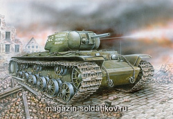 Сборная модель из пластика Тяжелый огнеметный танк КВ-8С (1/35) Восточный экспресс