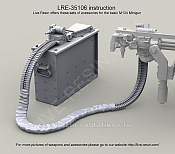 Аксессуары из смолы Зарядный ящик на 3000 патронов для пулемёта M134D Minigun, 1:35, Live Resin - фото