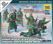 Сборная модель из пластика Немецкая пехота в зимней форме (1/72) Звезда - фото