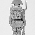 Сборная миниатюра из смолы Фузилер линейной пехоты в шляпе. Франция, 1802-1806 гг, 28 мм, Аванпост