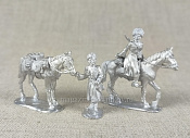 Сборные фигуры из металла Казаки в дозоре (2 фигурки), 28 мм, Figures from Leon - фото