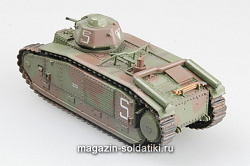 Масштабная модель в сборе и окраске Танк B-1bis, Франция, s/n 323 VAR, июнь 1940г. (1:72) Easy Model