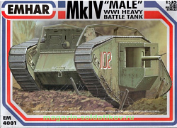 Сборная модель из пластика Mk IV 'Male' WWI heavy tank, (1:35), Emhar