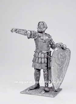 Миниатюра из олова Византийский военачальник, 54 мм, Магазин Солдатики