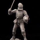 Сборная миниатюра из смолы The Knight,15th c. 75 mm (1:24) Medieval Forge Miniatures