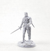 Сборная миниатюра из смолы Ведьмак Весемир, 40 мм, Золотой дуб - фото
