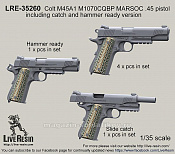 Аксессуары из смолы Пистолет Colt M45A1 M1070CQBP MARSOC. 45, 1:35, Live Resin - фото