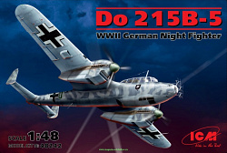 Сборная модель из пластика Do 215 B-5, германский ночной истребитель 2 МВ (1/48) ICM