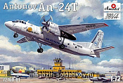 Сборная модель из пластика - 01 Ан-24Т Авиалинии Феликс, Amodel (1/72) - фото
