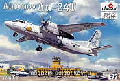 Сборная модель из пластика - 01 Ан-24Т Авиалинии Феликс, Amodel (1/72) - фото