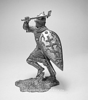 Миниатюра из олова Русский дружинник с топором, XIII в. 75 мм, Солдатики Публия - фото