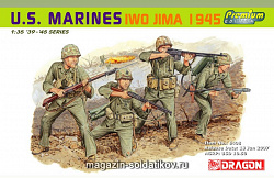 Сборные фигуры из пластика Д Солдаты U.S. Marines IWO JIMA 1945 (1/35) Dragon