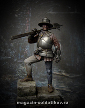 Сборная фигура из смолы Swiss warrior, 54 mm. Mercury Models - фото