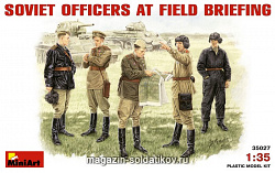 Сборные фигуры из пластика Советские офицеры на полевом совещании MiniArt (1/35)