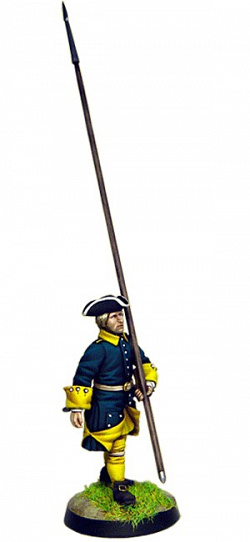 Сборная миниатюра из металла Пикинер. Швеция. 1702 г (40 мм) Драбант