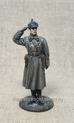 Лейтенант артиллерии РККА 1939-40 гг, 54 мм, в росписи (430-053) (430-053)
