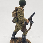Миниатюра в росписи Автоматчик советской армии, 54 мм