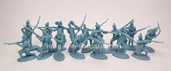 Солдатики из пластика LOD013 1/2 набора Американская легкая пехота, 8 фигур, цвет голубой, 1:32, LOD Enterprises