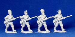 Сборные фигуры из смолы Гражданская война. Белая армия, набор №1 (4 фигуры), 28 мм STP-miniatures