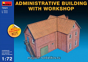 Сборная модель из пластика Административное здание с мастерской MiniArt (1:72) - фото