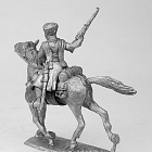 Сборная фигура из металла Кавалерист в черкесске с ружьем, 1918-1922 гг. 28 мм, Figures from Leon
