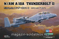 Сборная модель из пластика Самолет «N/AW A-10A Thunderbolt II» (1/72) Hobbyboss