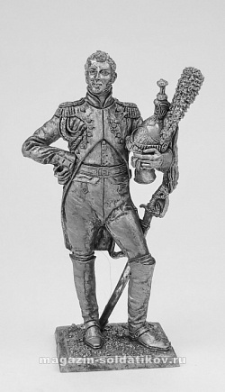 Миниатюра из металла 144. Полковник гвардейского драгунского полка. Франция, 1808-14 гг. EK Castings