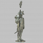 Сборная миниатюра из металла Сержант-орлоносец в шляпе, Франция 1802-1806 гг, 28 мм, Аванпост