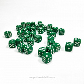 Набор из 36 кубиков D6 (зеленый) Звезда - фото