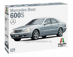 Сборная модель из пластика ИТ Автомобиль Mercedes Benz 600S (1/24) Italeri
