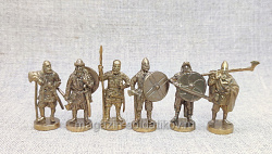 Фигурки из бронзы Викинги (набор 6 шт) 40 мм, Unica