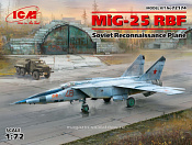 Сборная модель из пластика МиГ-25РБФ, Советский самолет-разведчик (1/72) ICM - фото