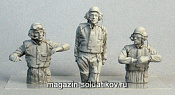 Сборная миниатюра из смолы Современный Израильский танковый экипаж. Бюст, 3 штуки (1/35) 5.45 - фото