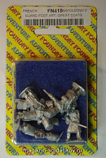 Фигурки из металла Гвардейская пешая артилерия в шинелях (28 мм) Foundry - фото