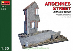 Сборная модель из пластика Арденнская улица MiniArt (1/35)