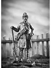 Миниатюра из олова 788 РТ Стрелец бутырского полка вторая половина 17 века, 54 мм, Ратник - фото