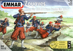 Солдатики из пластика EM 7212 Zouaves Crimean and Franco Prussian Wars, 1:72, Emhar
