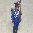 Французский легкий пехотинец, 1813 год, 54 мм в росписи (314-051) (314-051)