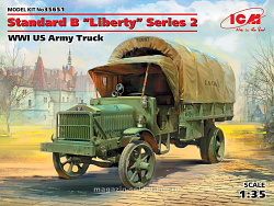 Сборные фигуры из пластика Американский грузовой автомобиль IМВ Standard B Liberty 2-ой серии (1/35) ICM