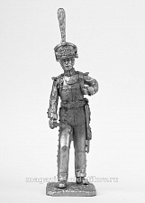 Миниатюра из олова 439 РТ Обер-офицер лейб гвардии Литовского полка 1812 г.. 54 мм, Ратник - фото