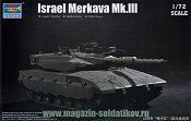 Сборная модель из пластика Танк Israel Merkava Mk.III, 1:72 Трумпетер - фото