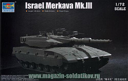 Сборная модель из пластика Танк Israel Merkava Mk.III, 1:72 Трумпетер