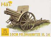 Солдатики из пластика 10cm Feldhaubitze M.14 Gun (1:72), Hat - фото