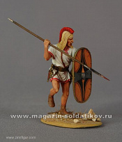 Сборная фигура из металла Hispanic (Iberian) Warrior, 54 мм, Alive history miniatures - фото