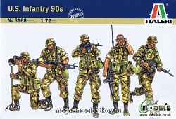 Сборные фигуры из пластика ИТ Пехота США 90-тые (1/72) Italeri